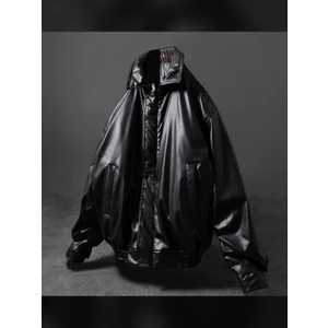 Oversize Bomber Deri Mont