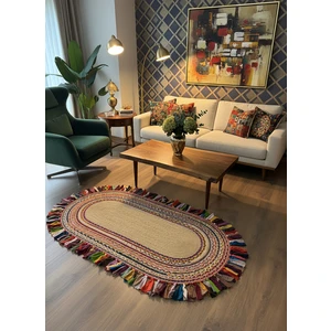 Rose'n Home JÜT-C17 Elde Dokuma Doğal Jüt Hasır Halı