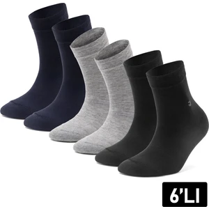 Just Inner Erkek Çorap 6'lı Yarım Konç (Bambu)