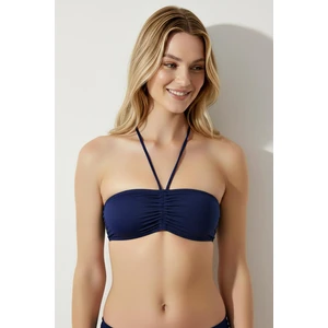 63541 Lacivert Straplez Bikini Üstü