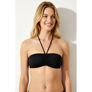 63541 Siyah Straplez Bikini Üstü
