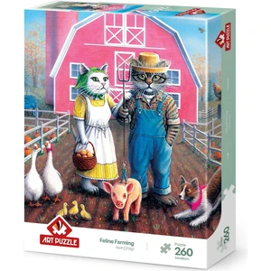 Art Puzzle Kedi Çiftliği 260 Parça Puzzle