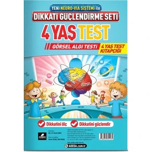 Adeda Yayıncılık Dikkati Güçlendirme Seti 4 Yaş Test