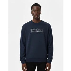 Bisiklet Yaka Logo Baskılı Sweatshirt