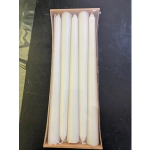 İzmir Candle 10'lu Beyaz Şamdan Mum