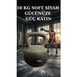 10 kg Soft Kettlebell Siyah Renk