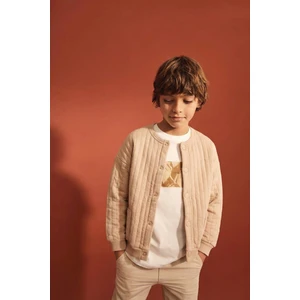 Kapitone Ceket 1-10 Yaş Bej