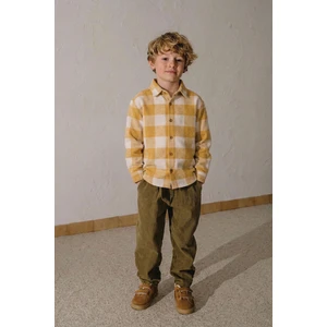 Oduncu Gömleği 1-9 Yaş Hardal Ekose