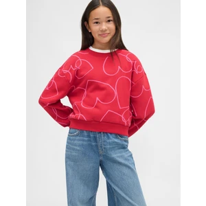 Kız Çocuk Kırmızı Vintagesoft Dolman Sweatshirt