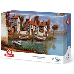 Art Puzzle Cerchıo Evleri, İtalya 1000 Parça Puzzle