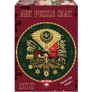 Puzzle Saatli  Yaldızlı Osmanlı Arması (570 Parça)