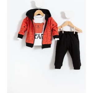 Hello Ayılar Desenli 3'lü Bebek Takım