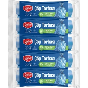 Çöp Torbası Orta 55X60CM 15 Adet x 5 Paket