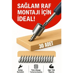 30'lu Raf Destek Vida Seti