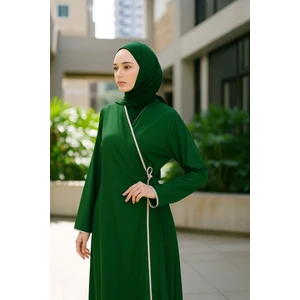 Biyeli Kruvaze Yaka Namaz Elbisesi