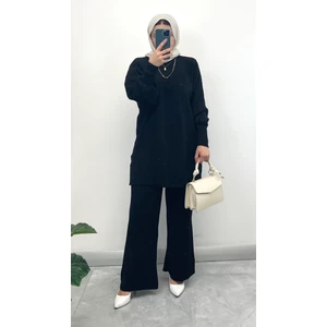 Nisum Moda Balon Kol Triko Takım