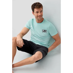 Erkek Yeşil Bermuda Takım