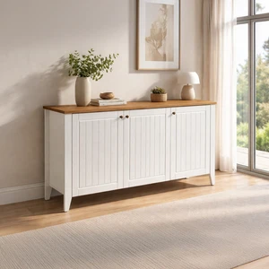 Just Home Mona Konsol - Beyaz / Sepet