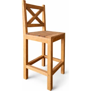 Bar Tabure Ahşap Sandalye Mutfak Bar Sandalyesi 5150