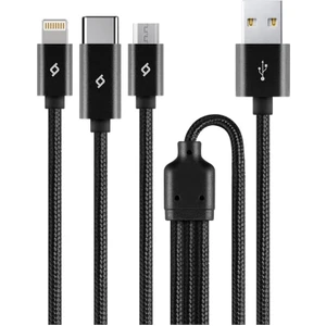 Alumicable Trio Şarj Kablosu 1mt. Type-C, Lightning, Micro USB