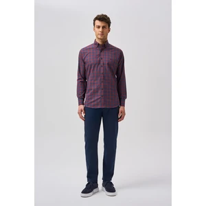 Bisse Studio Erkek Cepsiz Regular Fit Gömlek Bordo BSGMEKS25555_E25