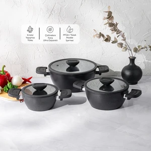 Diamente 6 Parça Midi Tencere Seti