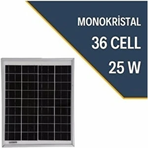 UreTech 25 W Watt Monokristal Güneş Paneli Solar Panel 12V 20 W