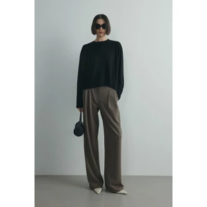 Suud Collection Siyah Nara Uzun Kollu Basic Tişört