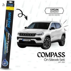 Jeep Compass Silecek Seti Sentinel 600MM-450MM
