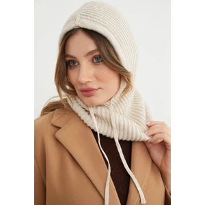 Basic Bağcıklı Triko Balaklava Bere