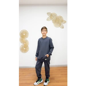 Erkek Çocuk Basıc Kangru Cepli Eşortman Takım