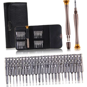 Mini Cüzdan Tornavida Seti Kalın Ince Yıldızlı Düz