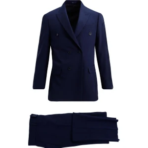 Lacivert Kruvaze Takım Elbise