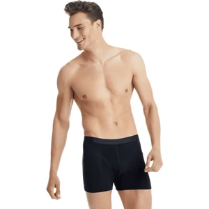 Erkek Pamuk Elastan Boxer Aura 9502 - Siyah