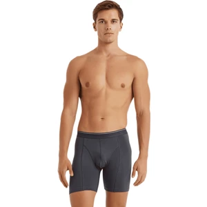 Erkek Retro Pamuk Elastan Boxer 9216 - Antrasit