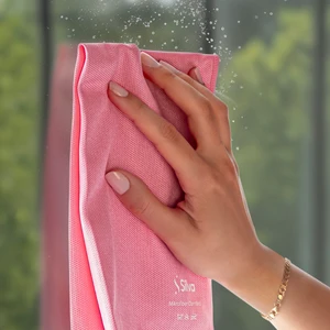 Ultrafiber Premium Cam Bezi - Pembe (40x40 cm)