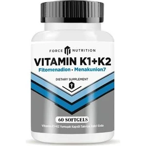 Force Nutrition Vitamin K1 + Vitamin K2 60 Kapsül
