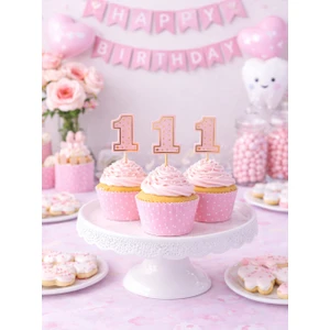 1Yaş Kürdan Pembe 10'Lu