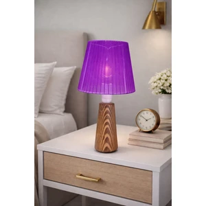 Şeker Marangoz Masif Ahşap Dekor Abajur