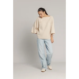 Nisan Triko Yaka Detaylı Triko Kazak