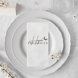 Hanova Creative Baskılı Ramazan Peçetesi Ramazan Ayı Sunum Sofra 20'li