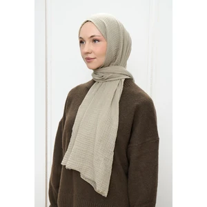 Aminenesil Modakaşmir Müslin Şal Antik Bej Renk