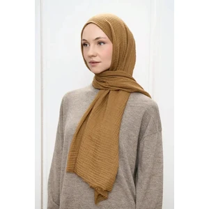 Aminenesil Modakaşmir Müslin Şal Karamel Renk