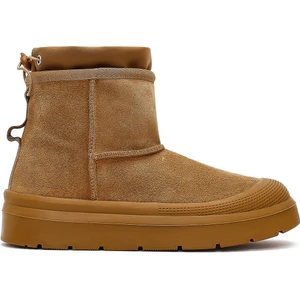 Kadın Taba Kalın Tabanlı Süet Deri Teddy Bot 25WFD405310