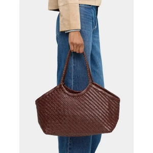 Örgülü Deri Shopper Çanta