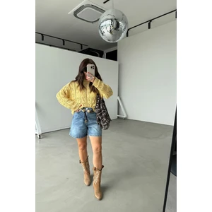 Geniş Kalıp Basic Denim Şort