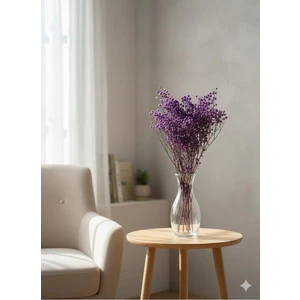 Kuru Çiçek Doğal Mor Cipso Şoklanmış