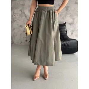 Denikk Trend Paraşüt Kumaş Beli Lastikli Etek