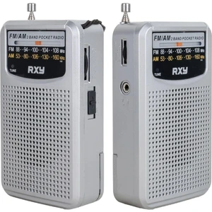 Bariton Cep Tipi Mini Analog Radyo Gri