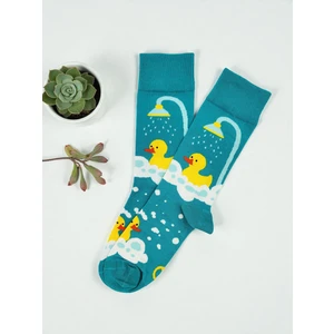 Duş Alan Ördek Desenli Renkli Çorap